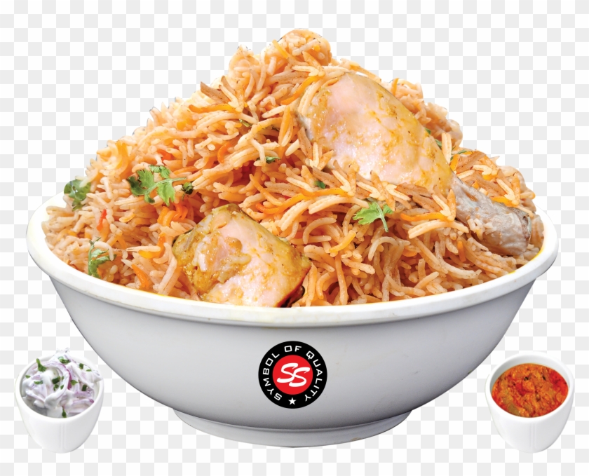 Welcome To Ss Hyderabad Biryani - Plate Chiken Biryani Png Clipart #1678013