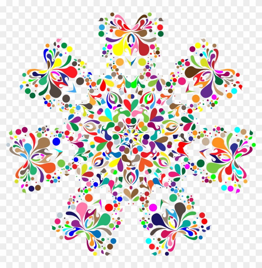 This Free Icons Png Design Of Colorful Floral Spatter Clipart #1678018