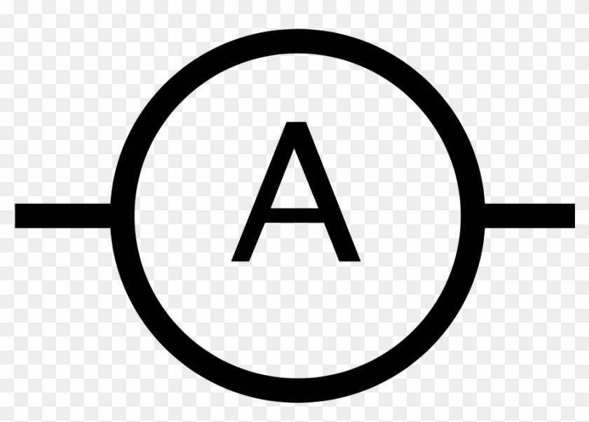 Iec Ampere Meter Symbol Clipart, Vector Clip Art Online, - Symbol För Voltmeter - Png Download