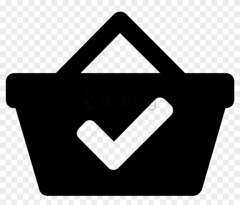 Free Png A Paid Icon Is Shown With A Hand Basket That - Sign Clipart #1678138