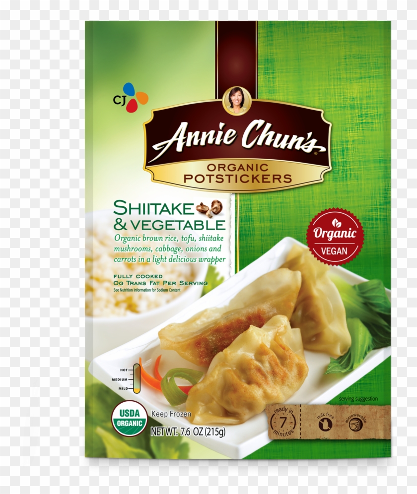 Annie Chun's Shiitake & Vegetable Organic Potstickers - Annie Chun's Potstickers Vegan Clipart #1678435