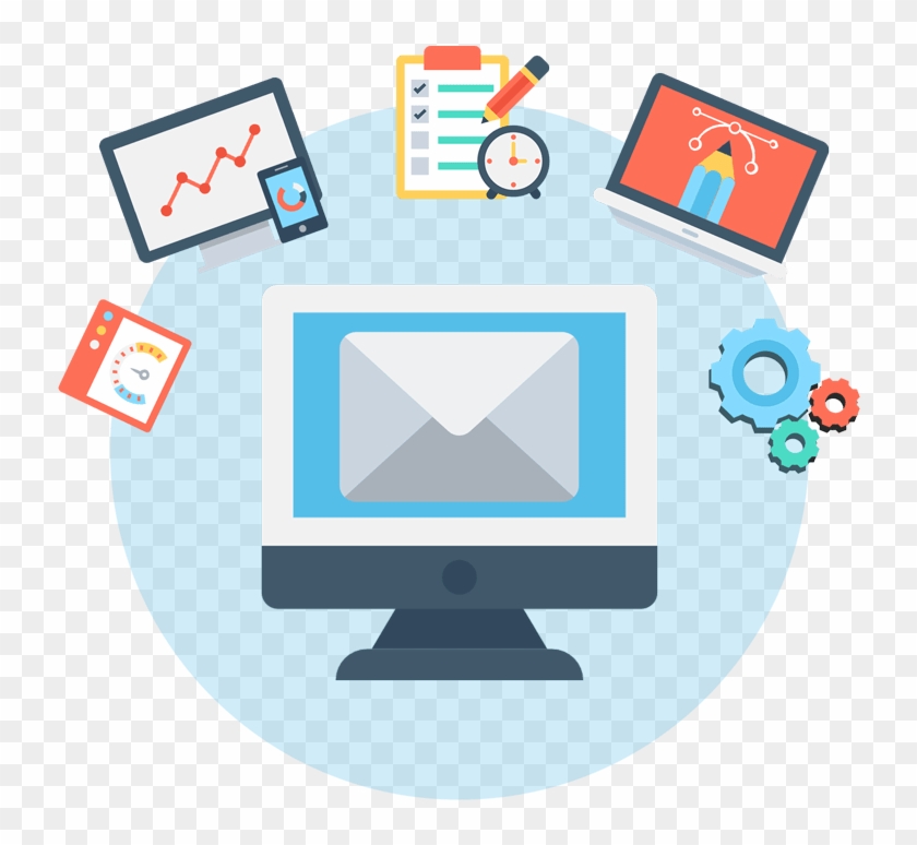 Email Marketing Management - Cartoon Clipart