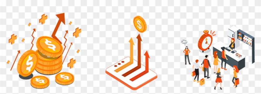 Many Factors Affect Quick Service Restaurants' Profitability - Illustration Clipart