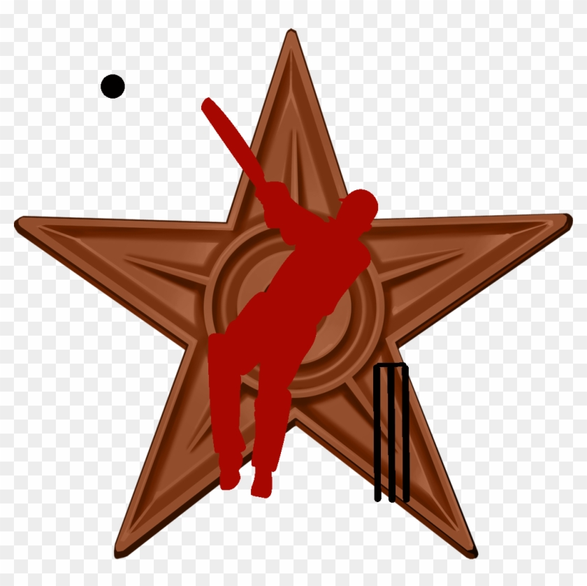 Cricket Batsman Barnstar - Quasars Png Clipart #1679068