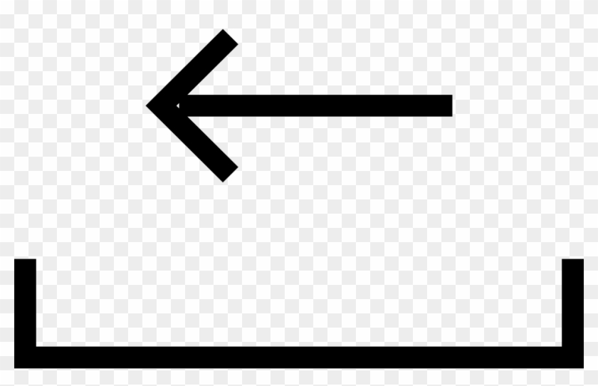 Left Arrow On A Tray Symbol Comments - Sign Clipart