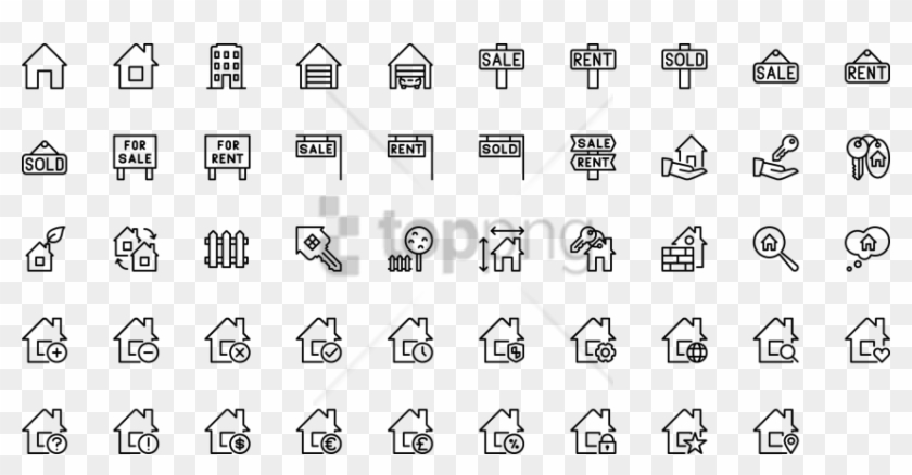 Free Png Download Real Estate For Sale Icons Png Images - Illustration Clipart #1680667