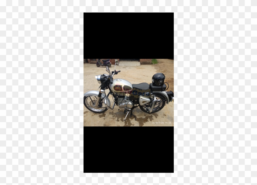Excellent Royal Enfield 350 Silver - Motorcycle Clipart