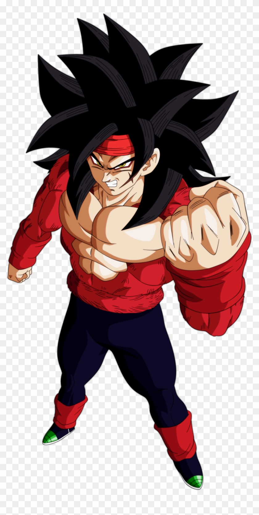 Bardock Ssj4 By Andrewdragonball - Bardock Xeno Ssj4 Clipart #1681674