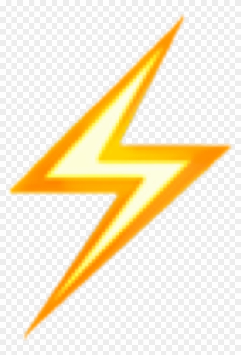 Rayo Amarillo Png - Lighting Bolt Emoji Png Clipart