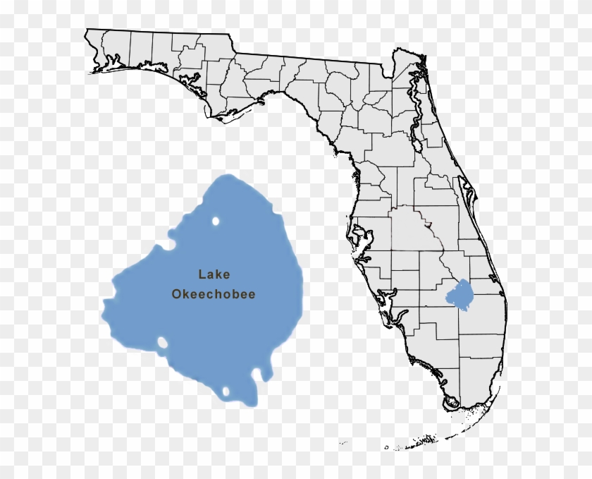 Lake Okeechobee Aquatic Plant Management Interagency - Seaside Florida On A Map Clipart