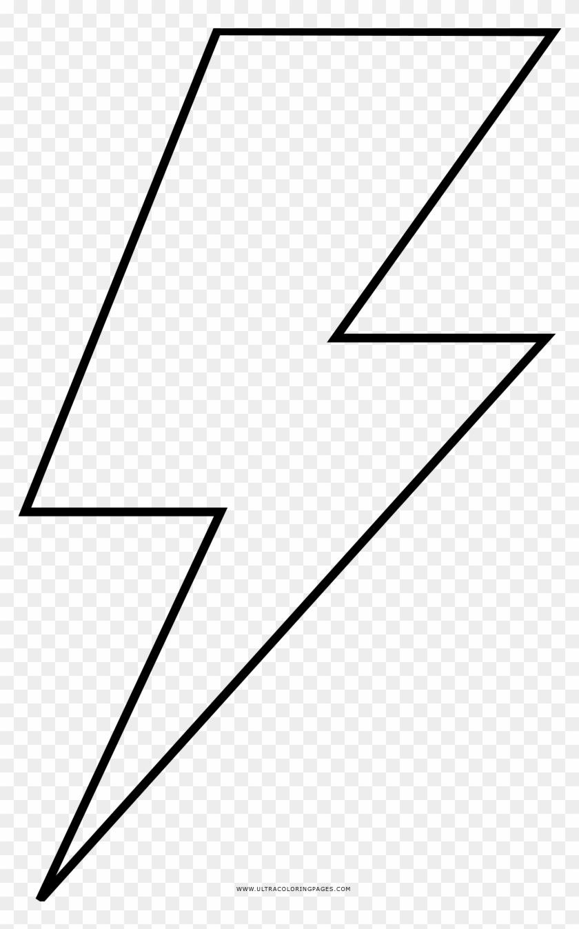 Lightning Bolt Coloring Page - White Lightning Bolt Icon Clipart #1682061
