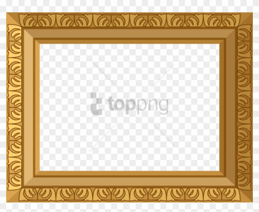 Free Png Freegolden Frame Png Image With Transparent - Gold Picture Frame Border Clipart #1682464