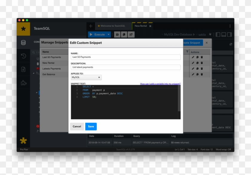 Teamsql - Snippets Editing - Operating System Clipart