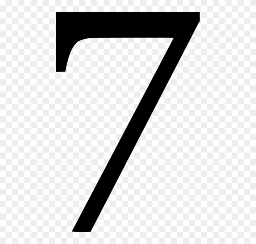 Seven, Bodnar, Number, Pay, Numbers, Digit, Digits - Number Black Seven Clipart #1682614