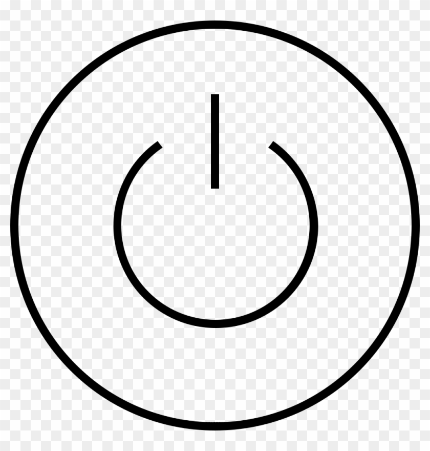 Power Button Coloring Page - No Data Available Icon Clipart