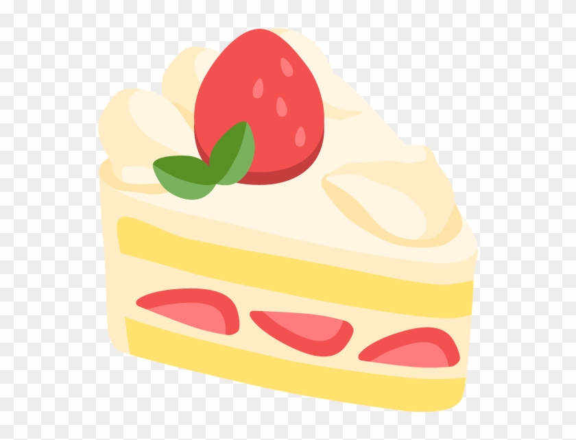 Strawberry Sponge Cake Free Png And Vector - Fruit Cake Clipart #1683508