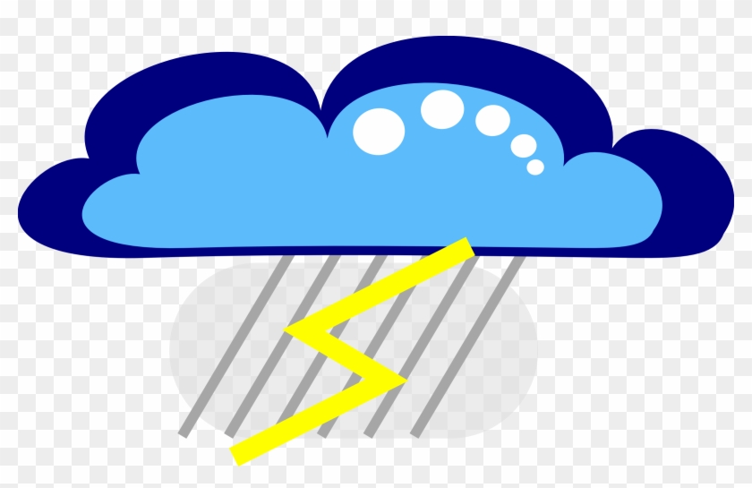 Thunder Clipart Storm Cloud - الرعد كرتون - Png Download