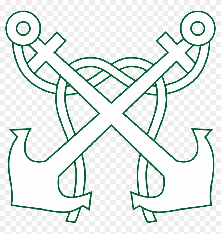This Free Icons Png Design Of Crossed Anchors Clipart #1684130