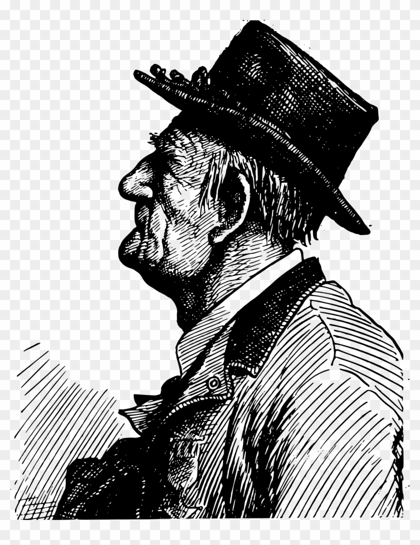 This Free Icons Png Design Of Old Man With A Hat Clipart