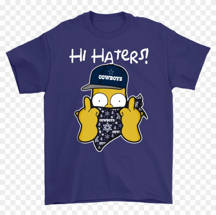 The Simpsons Christmas Gangster Hi Hater Dallas Cowboys - Dallas Cowboys Clipart