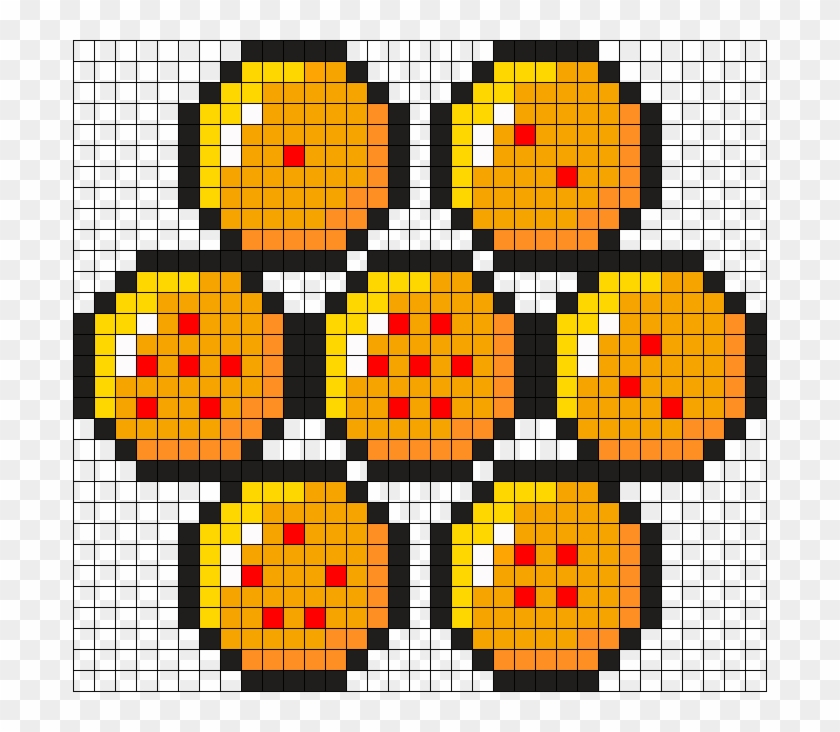 Dragonball Z Balls Perler Bead Pattern / Bead Sprite - Dragon Ball Perler Bead Clipart