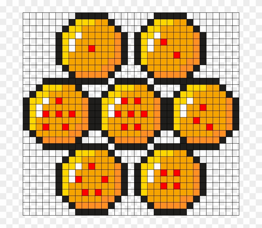 Dragonball Z Balls Perler Bead Pattern / Bead Sprite - Dragon Ball Perler Bead Clipart #1684969