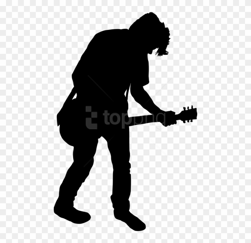 Free Png Electric Guitar Player Png - Guitar Player Silhouette Png Clipart  (#1686101) - PikPng