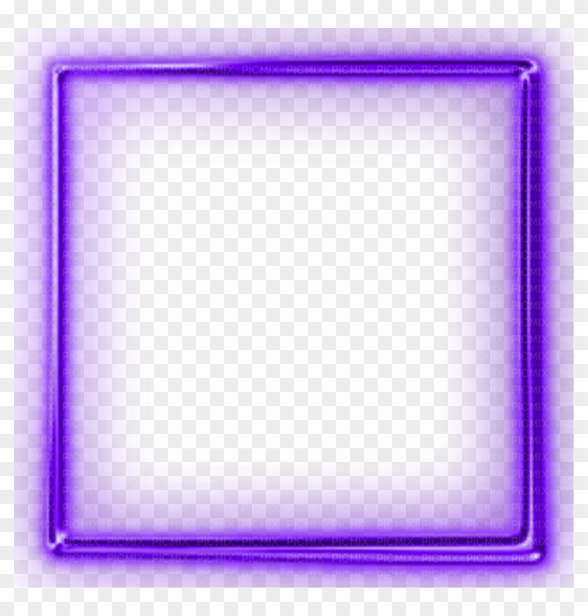 Purple Neon Sign Border Corner Divider Frame Picture - Transparent Background Neon Light Border Clipart #1686900