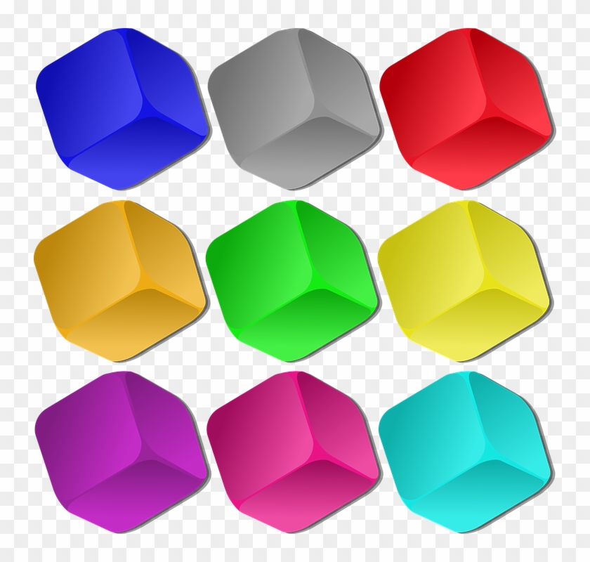 Ice Cube Clipart Cube Object - Clipart Cubes - Png Download #1686901