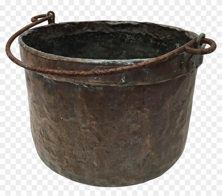 1800's Belgium Copper Cauldron Planter , Png Download Clipart #1687268