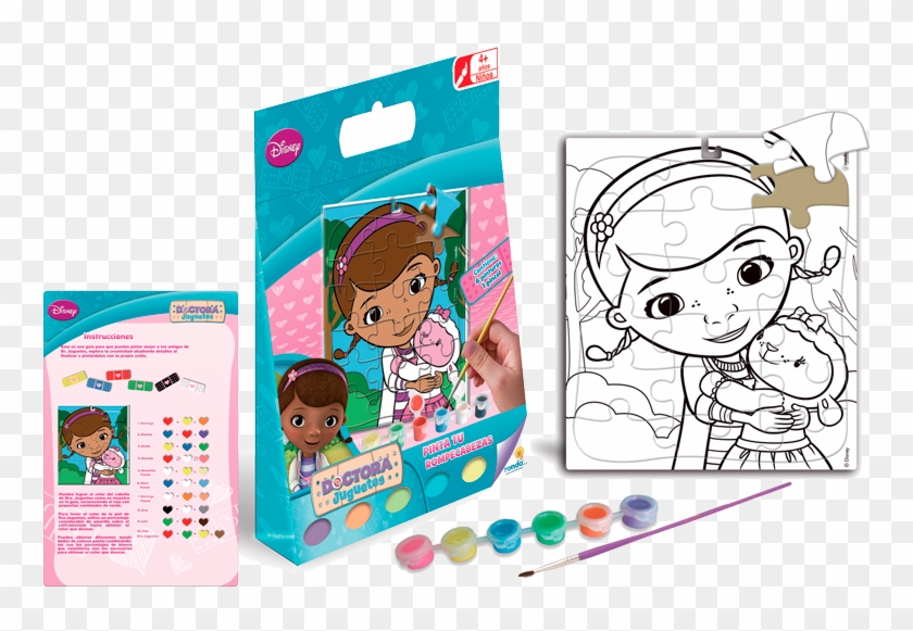 Pinta Tu Rompecabezas Doctora Juguetes Clipart #1687303