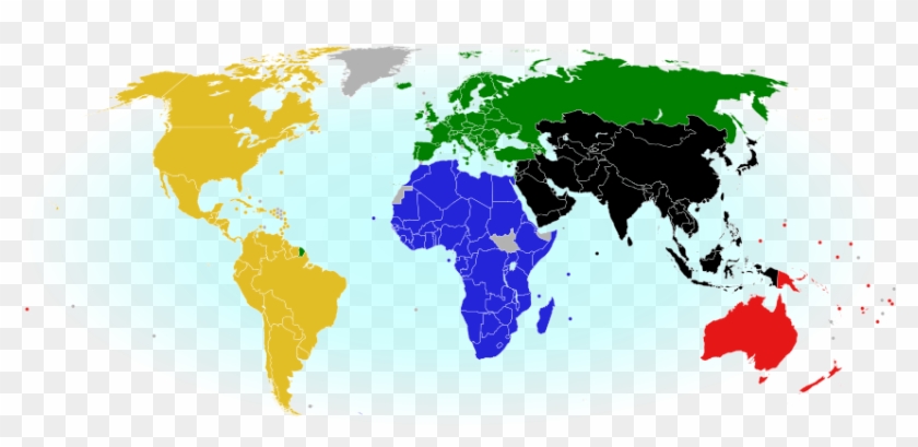 The Continents Linked To The Colours Of The Olympic - Comparison Between India And Afghanistan Clipart #1687334