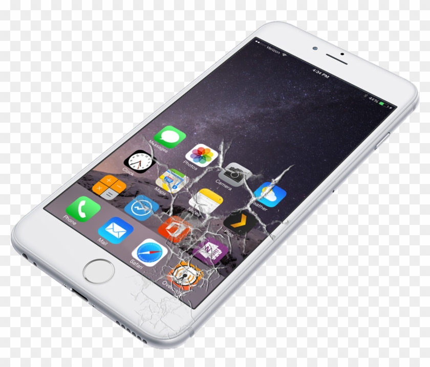 Iphone Clipart Cracked - Iphone 6 Plus Price In Singapore 2018 - Png Download