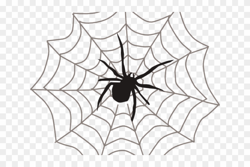 Cobweb Clipart - Spider In Web Clipart - Png Download