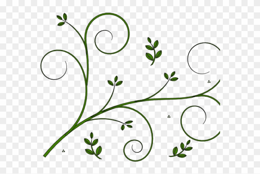 Boho Clipart Vine - Flower Border Design Simple - Png Download #1688544