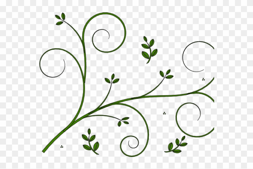 Boho Clipart Vine - Flower Border Design Simple - Png Download