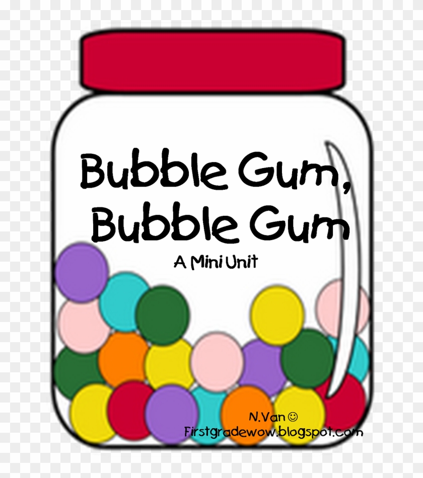 Bubble Gum Bubble Gum Unit Cover Pic - Candy Jars Clip Art - Png Download #1688580