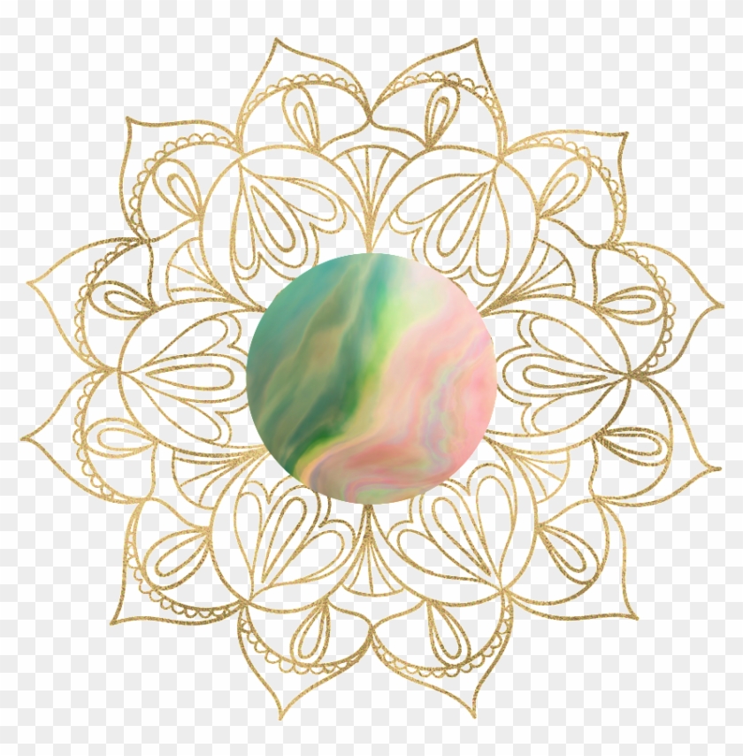 Picture Free Library Hand Painted Pink Png Transparent - Para Imprimir Mandalas Para Pintar Pdf Clipart