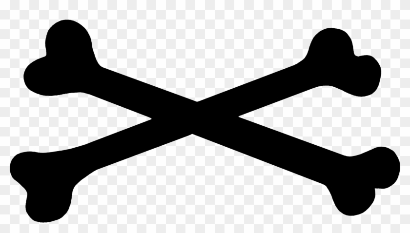 Black Cross Bones With Transparent Background - Cross Clipart