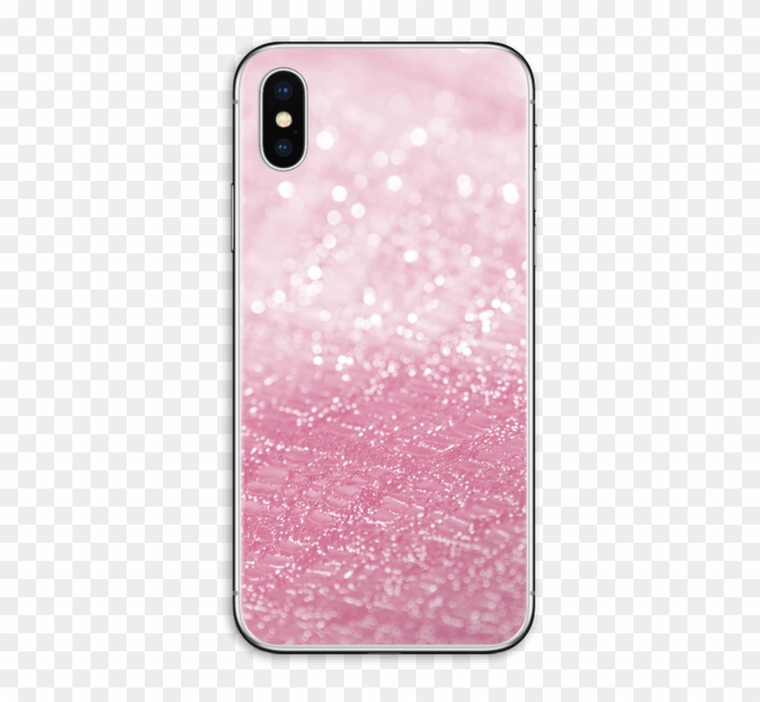 Pink Glitter Skin Iphone Xs - Iphone 8 Plus Glitter Case Clipart
