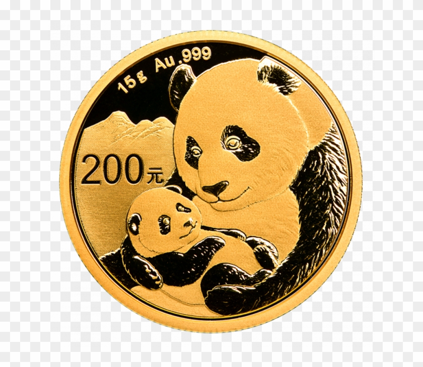 15g China Panda Gold Coin - Gold Panda Coin 2019 Clipart #1689754
