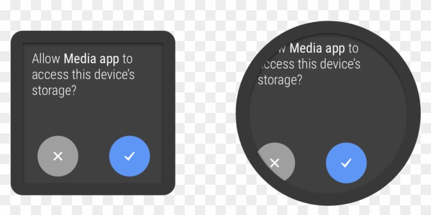 Demonstration Of How A Layout Designed For Square Screens - Circle Clipart