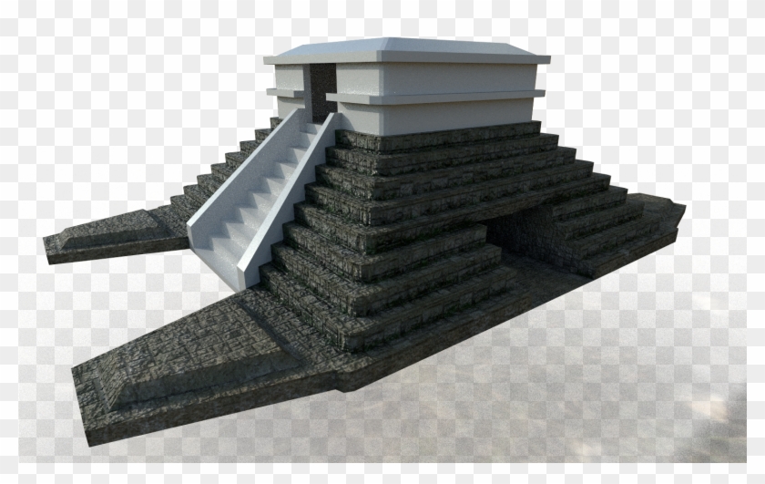 A Model Of A Game Ready Aztec Pyramid I'm Working On, Clipart #1690042
