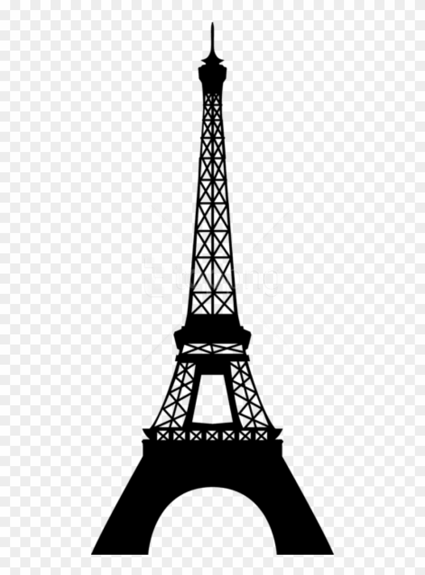 Free Png Download Eiffel Tower Silhouette Transparent - Eiffel Tower Clip Art Transparent #1690172