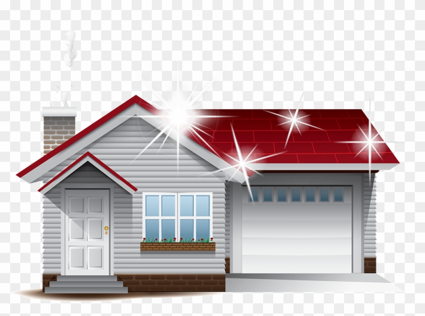 Sparkling Roof - House Clipart #1690316