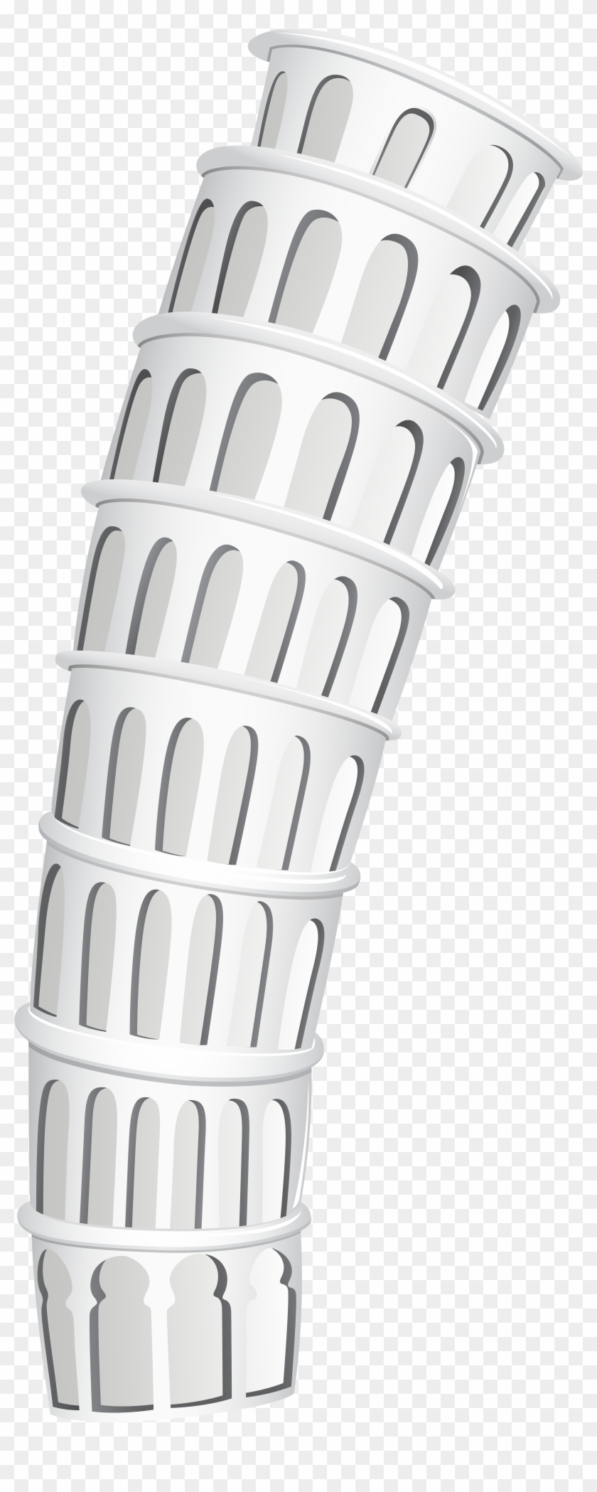 Leaning Tower Of Pisa Png Clip Art - Architecture Transparent Png #1690319