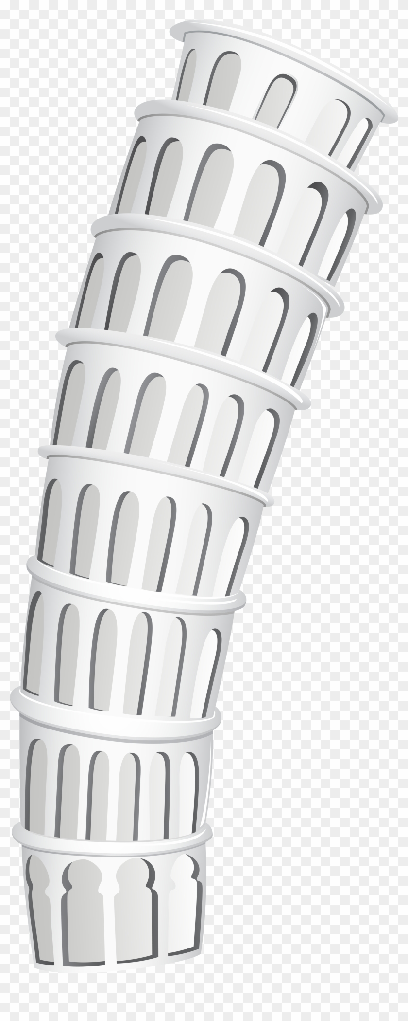 Leaning Tower Of Pisa Png Clip Art - Architecture Transparent Png