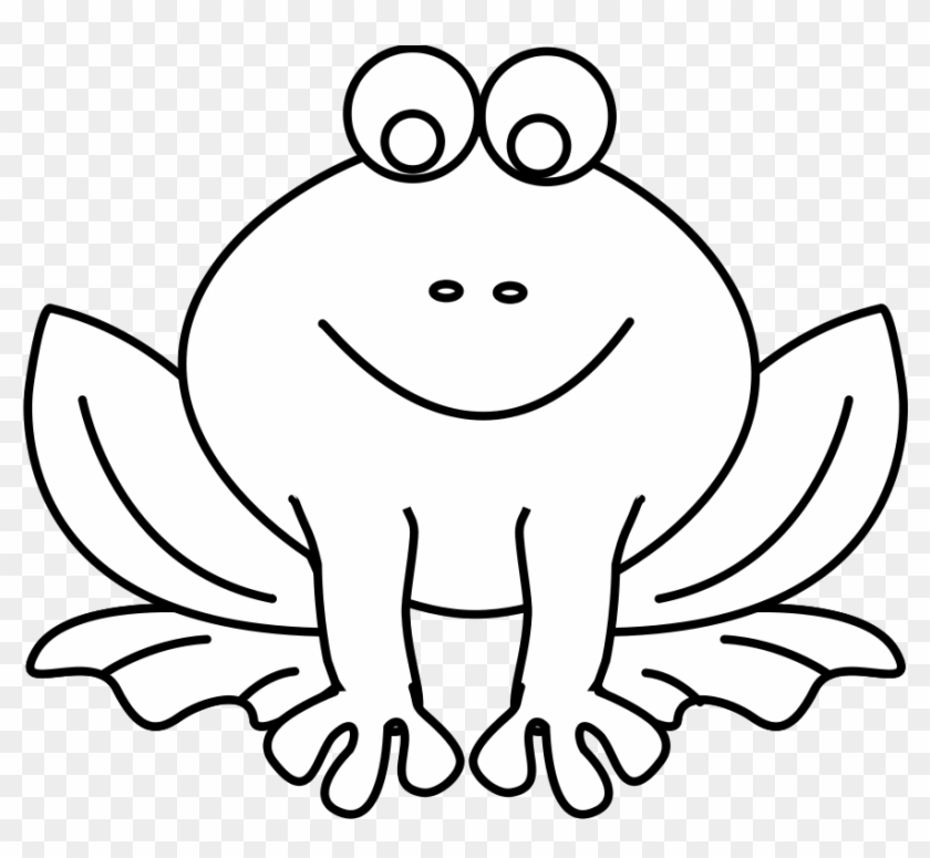 Frog Png Transparent Outline - F For Frog Coloring Page Clipart