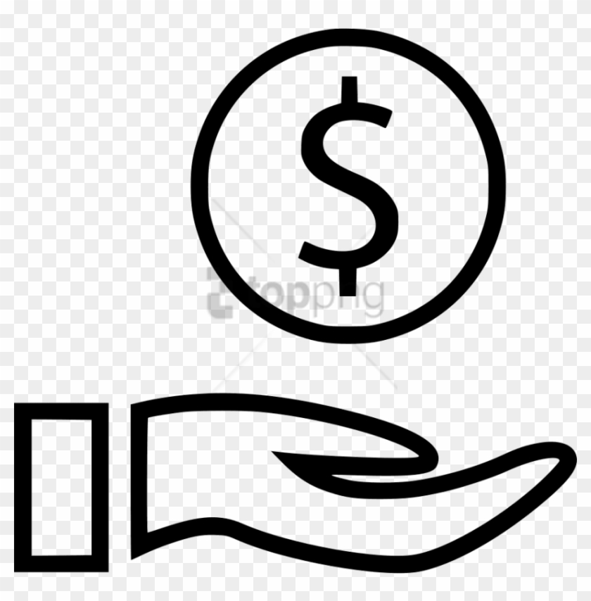 Free Png Hand With Dollar Sign Png Image With Transparent - Dollar Sign Png White Clipart #1690790
