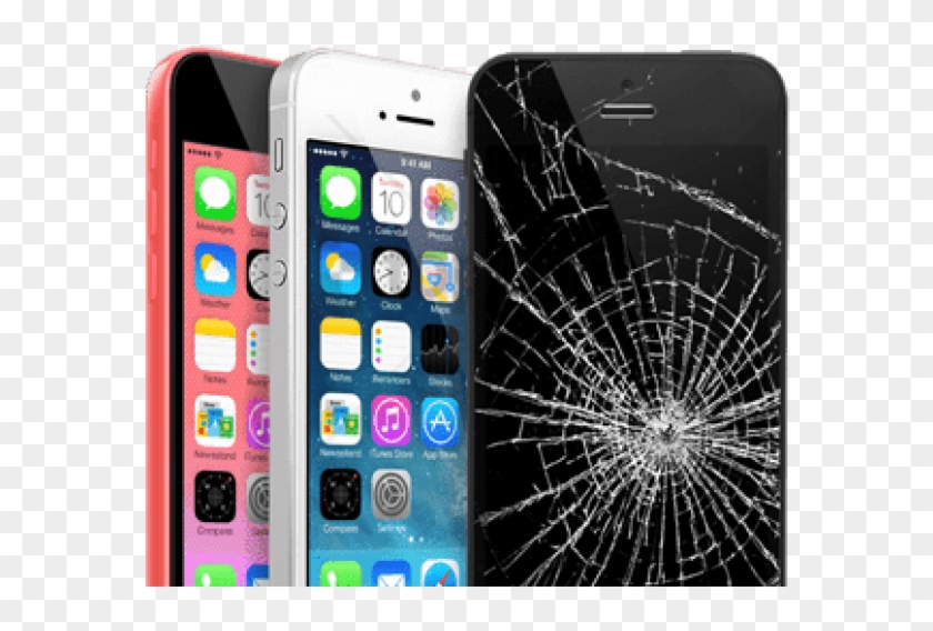 Free Png Download Series Of Iphones Broken Screen Png - Iphone 5 5s 5c Cracked Screen Clipart #1690841